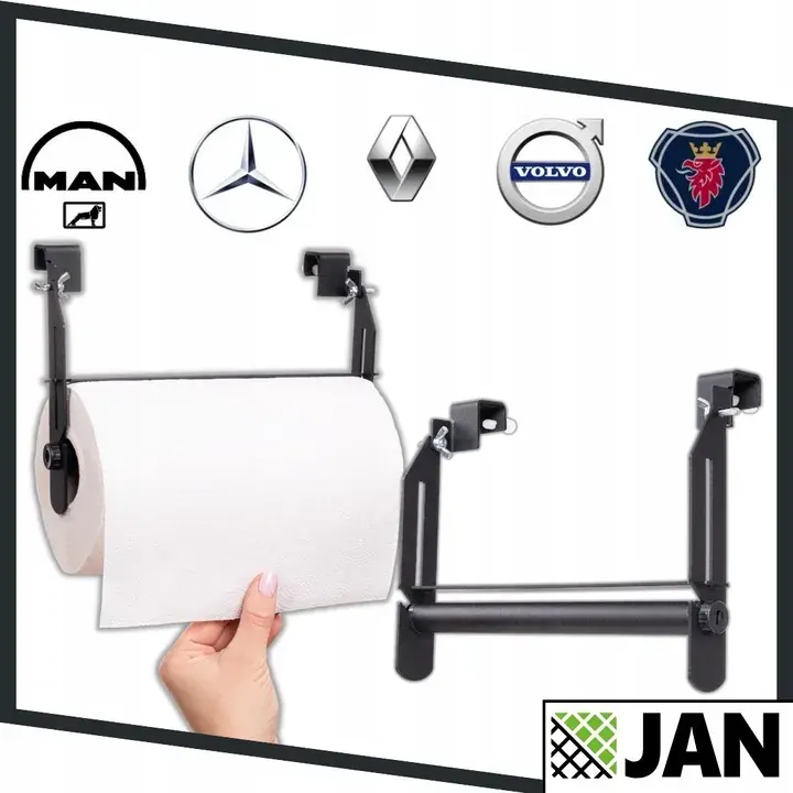 Uchwyt na Papier Ręcznik Papierowy do Samochodu Ciężarowego Kabiny metalowy Darmowa dostawa