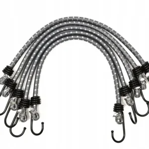 12X GUMA ELASTYCZNA Linka do Mocowania Plandek Bagażu 40cm Mocna Z Hakami Kup teraz