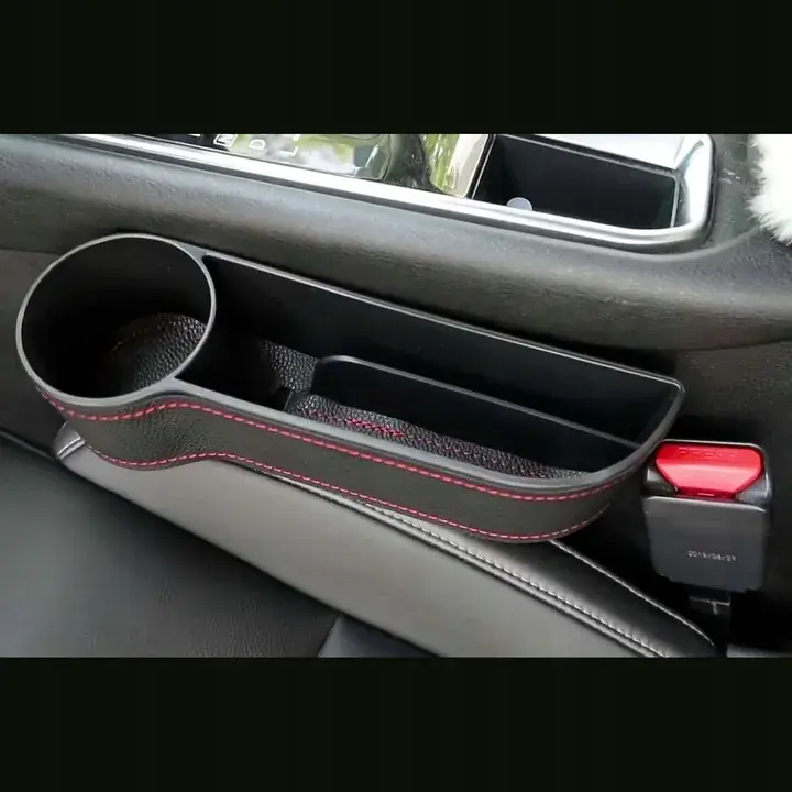 Najlepsza cena Schowek Organizer Samochodowy Między Fotel Prawy Lewy Uchwyt na Kubek 2szt.