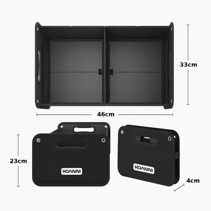 DUŻY ORGANIZER DO BAGAŻNIKA SAMOCHODU AUTA KUFER SKRZYNKA USZTYWNIONY Rabat