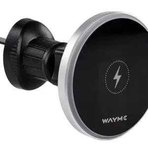 WAYME Uchwyt aluminiowy magnetyczny na wlot powietrza z ładowarką indukcyjn Nowość