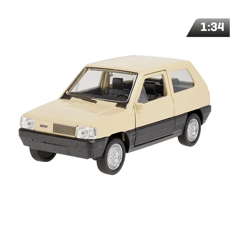 Popularny Model 1:34. FIAT Panda, kremowy
