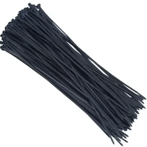 Popularny Opaski kablowe nylonowe 300x3,6 mm, czarne, 100 szt.