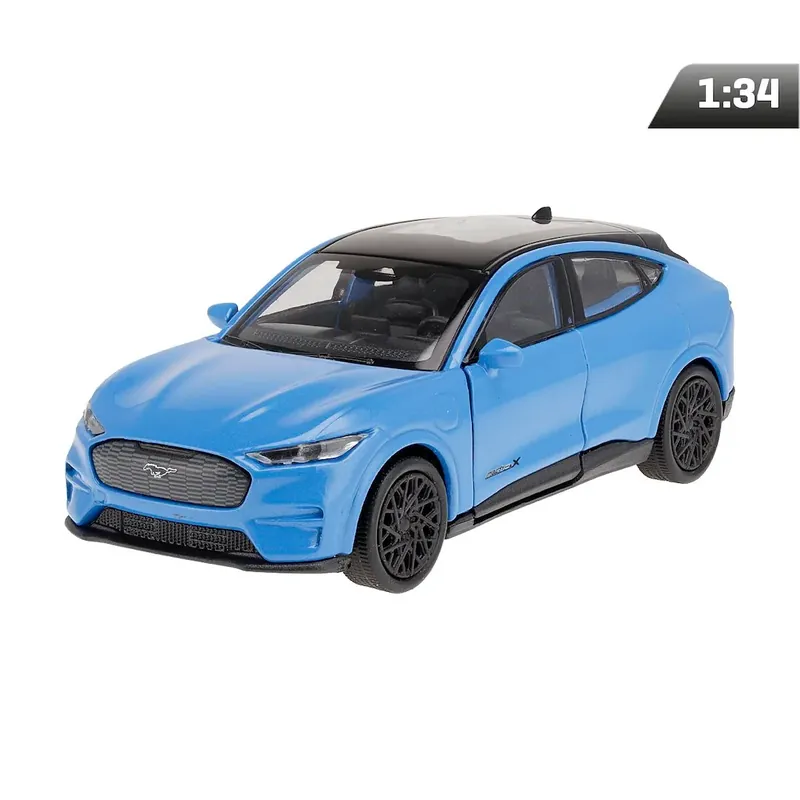 Bezpieczna płatność Model 1:34, Ford Mustang mach-E CT 2023, niebieski