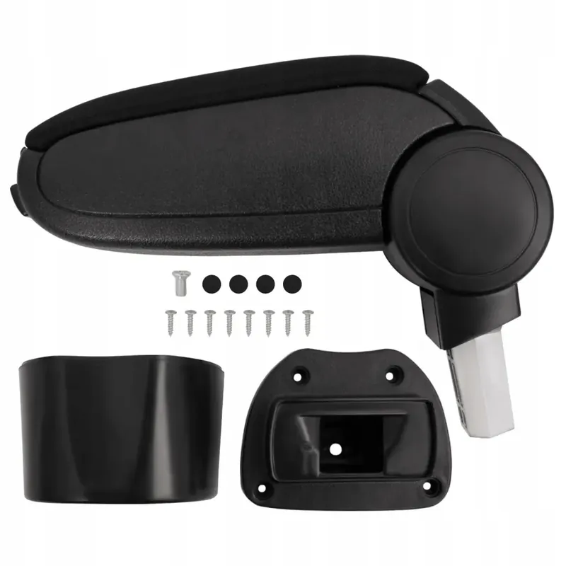 Popularny Podłokietnik samochodowy, czarny, 14,5x31,5x(30-4