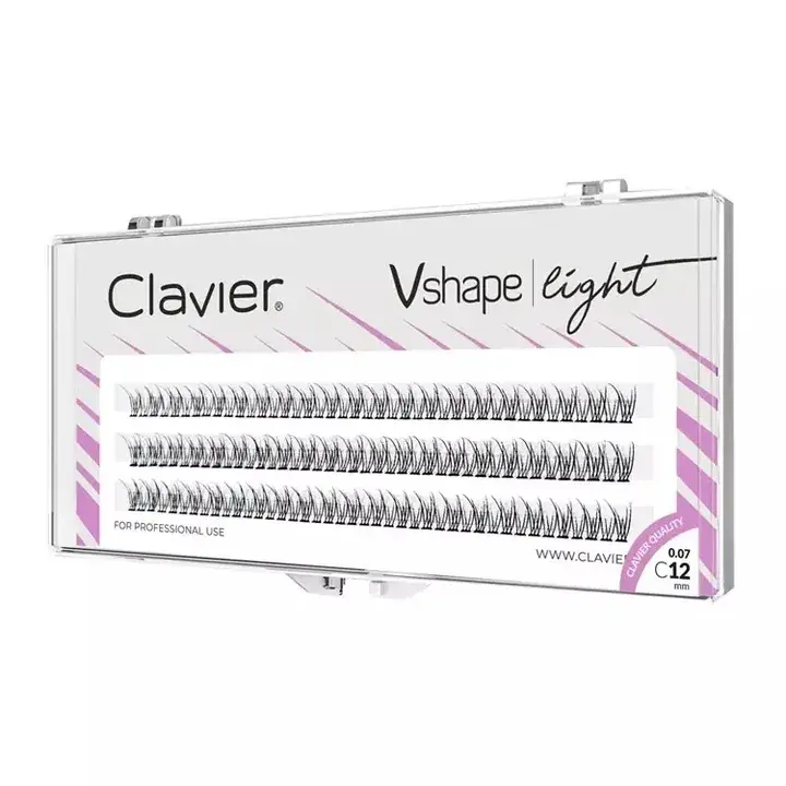 Clavier Kępki Rzęs Vshape Light – Jaskółki 12mm Tani