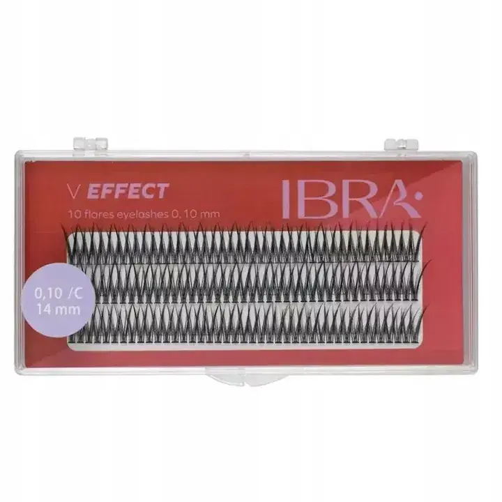 Tylko dziś Ibra Kępki sztucznych rzęs V Effect 0,10C -14mm