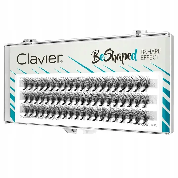 Clavier Rzęsy Kępki BeShaped - Mix 8/10/12 mm 0,10 B Autentyczny