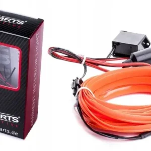 Światłowód taśma ambient pasek led 5m czerwony Bezpieczna płatność