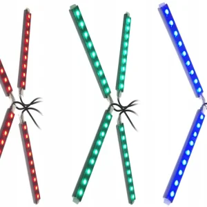 Kolorowe neony LED RGB do oświetlenia wnętrza auta Szybka dostawa