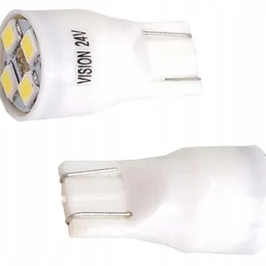 Promocja W2.1-9.5D P4J12 24V 0.4W BIAŁE SMD LED ŻAROWKI T13