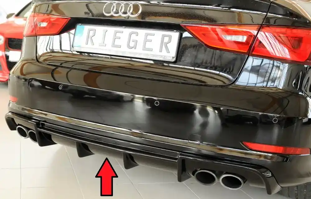 Dokładka tylnego zderzaka dyfuzor Audi A3 V8 13-16 Oryginalny