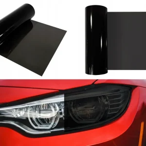 Najlepsza cena Przyciemniająca Folia Tuningowa Ciemnoczarna Na Lampy Reflektory 30x50