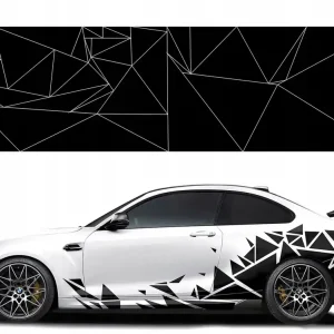 Rabat NAKLEJKI na Auto motyw kamuflaż Trójkąty 42 sztuki