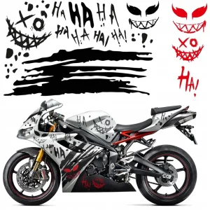 Ostatnia szansa NAKLEJKI Grafika na Motocykl Motor Ścigacz MOTYW HA HA HA 44cm x 185cm