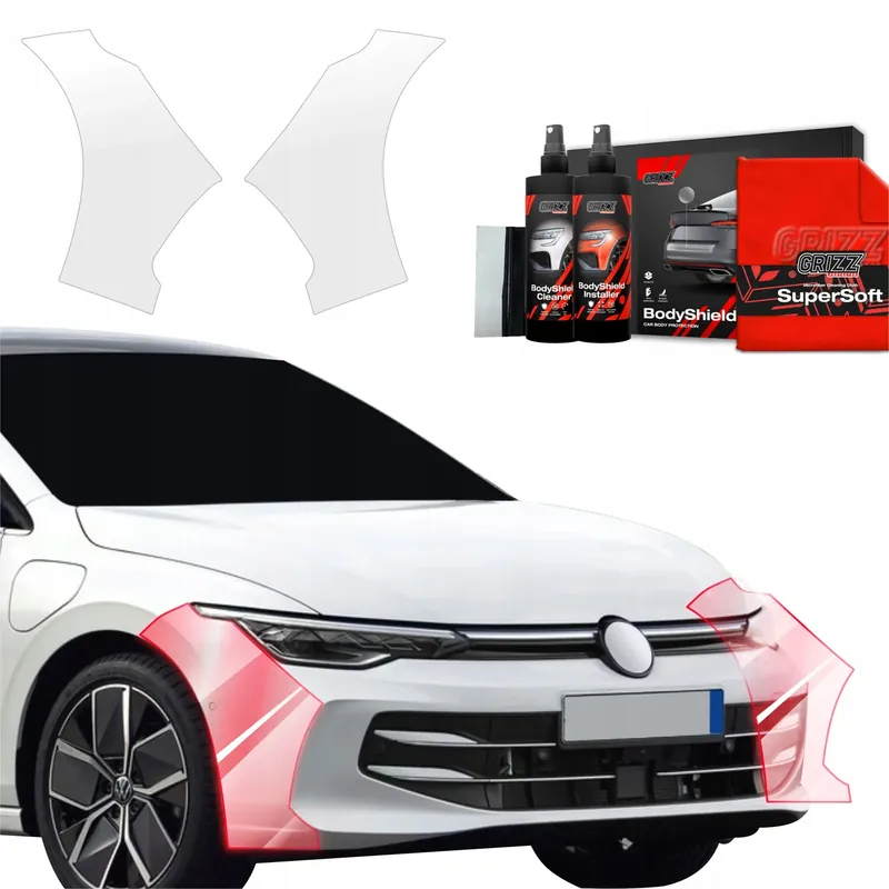 2w1 Folia okleina PPF na zderzak do Volkswagen Golf 8 Hatchback (2024-2025) Promocja