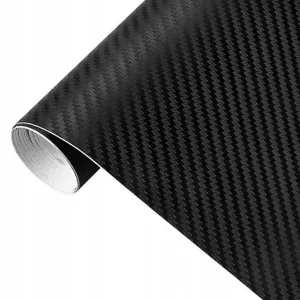 FOLIA DO OKLEJANIA 1,52 x 30M CARBON CZARNY 3D Bezpieczna płatność