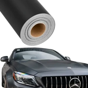 Tylko dziś FOLIA CZARNA MATOWA 50cm x 152cm CZARNY MAT SAMOCHODOWA OKLEINA Z KLEJEM