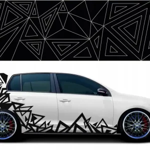 MOTYW na Auto CAMO kamuflaż Trójkąty 2-arkusze Zamów teraz