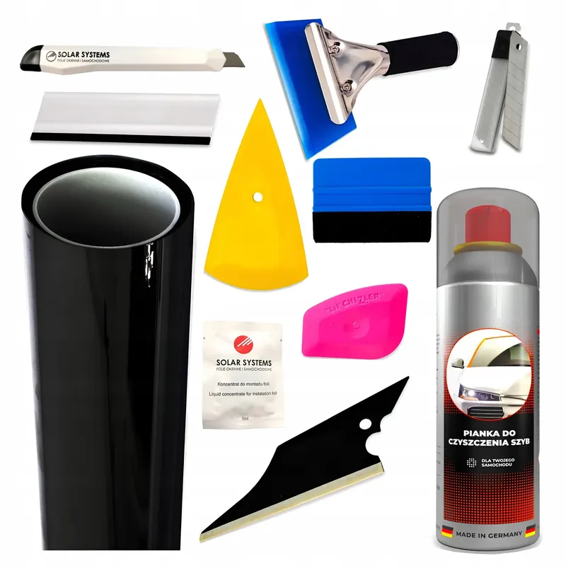 Zwrot pieniędzy Folia Do Przyciemniania Szyb Samochodowa 95% Black 50x500 Mega Duży Zestaw