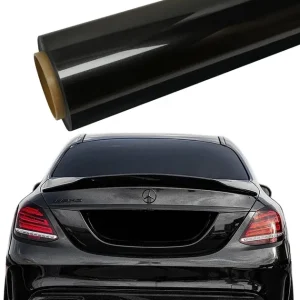 Tylko dziś FOLIA DIAMENT CZARNA METALLIC 50cm x 152cm CZARNY POŁYSK METALIK PET