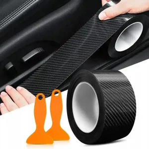 Oferta limitowana FOLIA DO AUTA TAŚMA KARBONOWA DŁUGA 10M MOCNA TUNING WŁÓKNO WĘGLOWE DESIGN