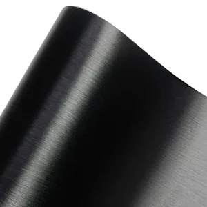 Premium FOLIA CZARNA SZCZOTKOWANA 50cm x 152cm SZCZOTKOWANE ALUMINIUM SAMOCHODOWA