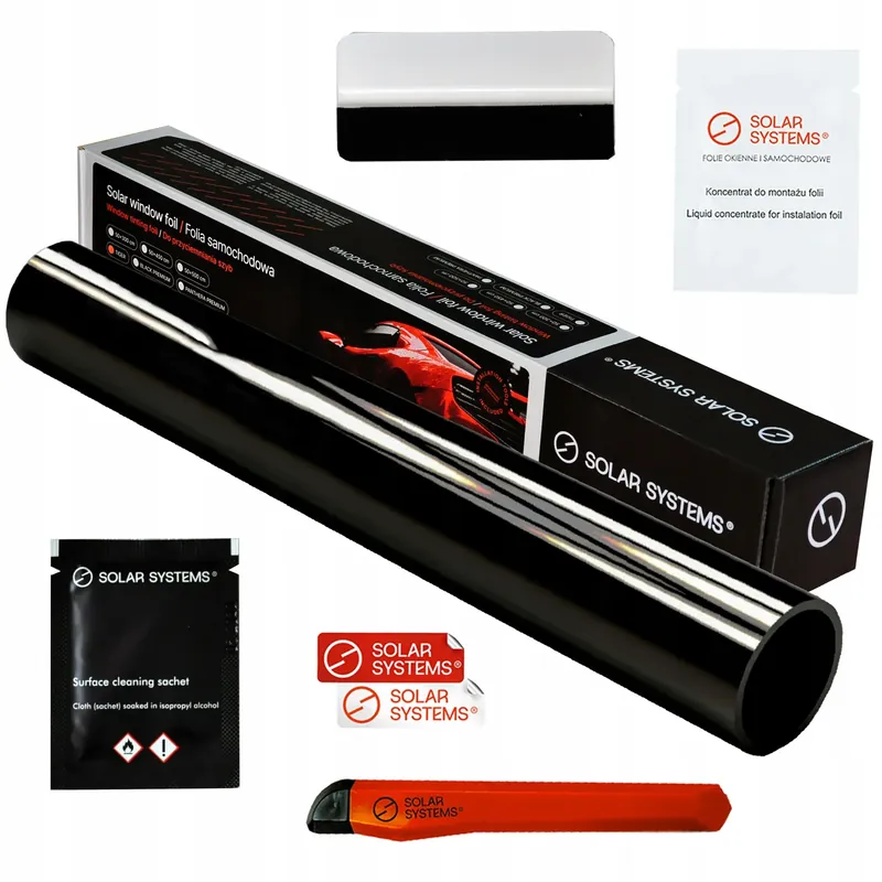 Bezpieczna płatność Folia Do Przyciemniania Szyb Termokurczliwa 65% 50x3M Do Auta Zestaw