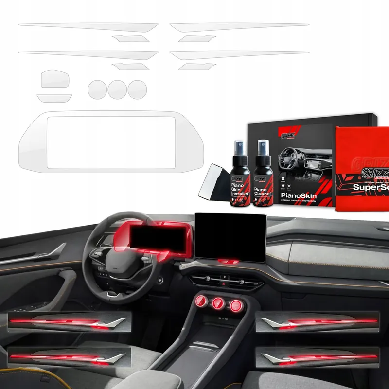 8w1 folia ochronna do wnętrza Skoda Kodiaq 2 (2024-2025) Bezbarwna Ostatnia szansa