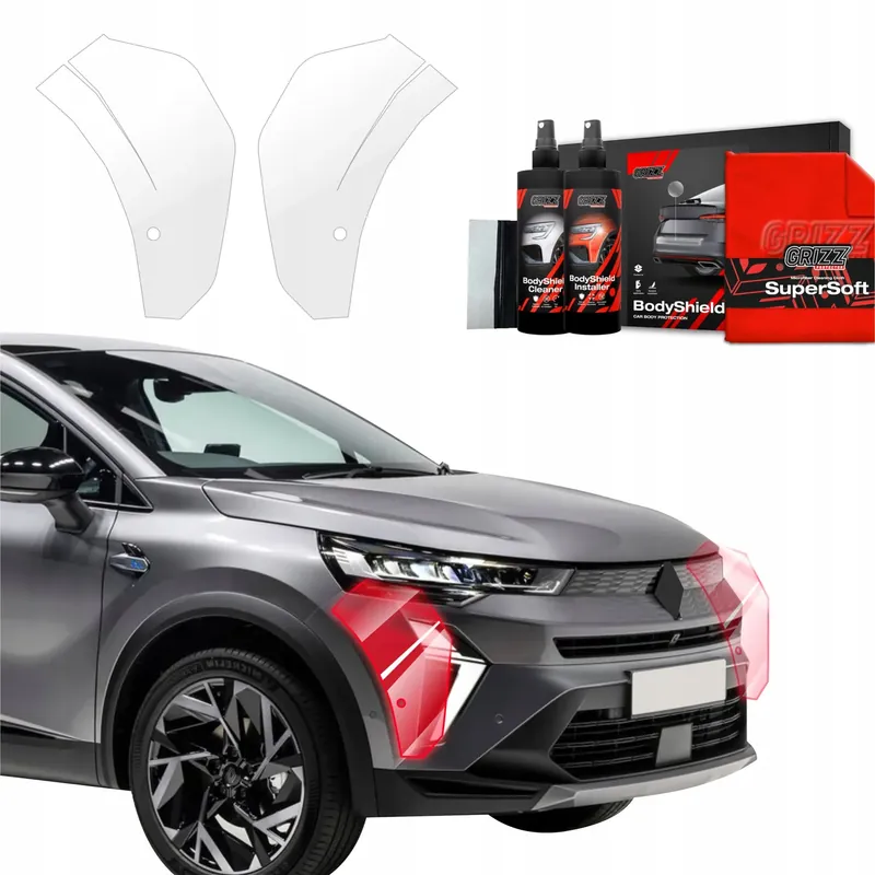 2w1 Folia okleina PPF na zderzak do Renault Symbioz (2024-2025) Grizz Popularny