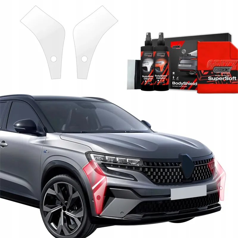 2w1 Folia okleina PPF na zderzak do Renault Austral (2022-2025) Grizz Bezpieczna płatność