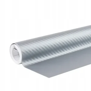 Folia karbonowa 3D srebrna 30cm x 150cm Promocja