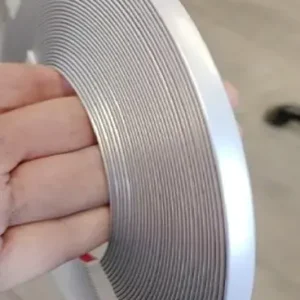 Najlepsza cena Listwa ozdobna srebrna matowy 14mm x 5M z taśmą samoprzylepną