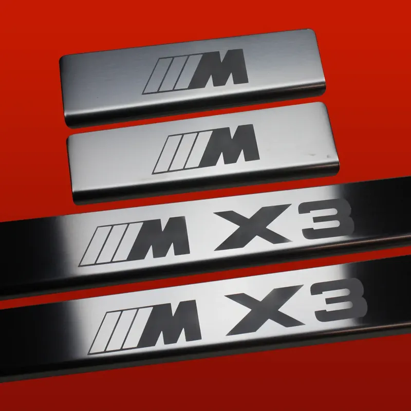 BMW X3 E83 Nakładki progowe M X3 TYP1 Matowe wykończenie, stal nierdzewna 3 Najlepsza cena
