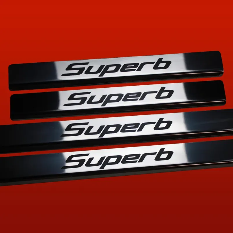 SKODA SUPERB MK2 Nakładki progowe ze stali nierdzewnej 304 Wykończenie poły Zamów teraz