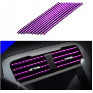 Autentyczny LISTWA TUNINGOWA NA NAWIEW DO AUTA 10SZT. PURPLE FIOLETOWA