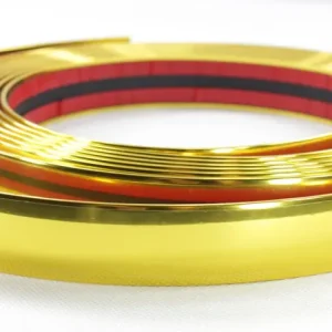 Zwrot pieniędzy LISTWA OZDOBNA TAŚMA złota gold chrom 26 mm 5m