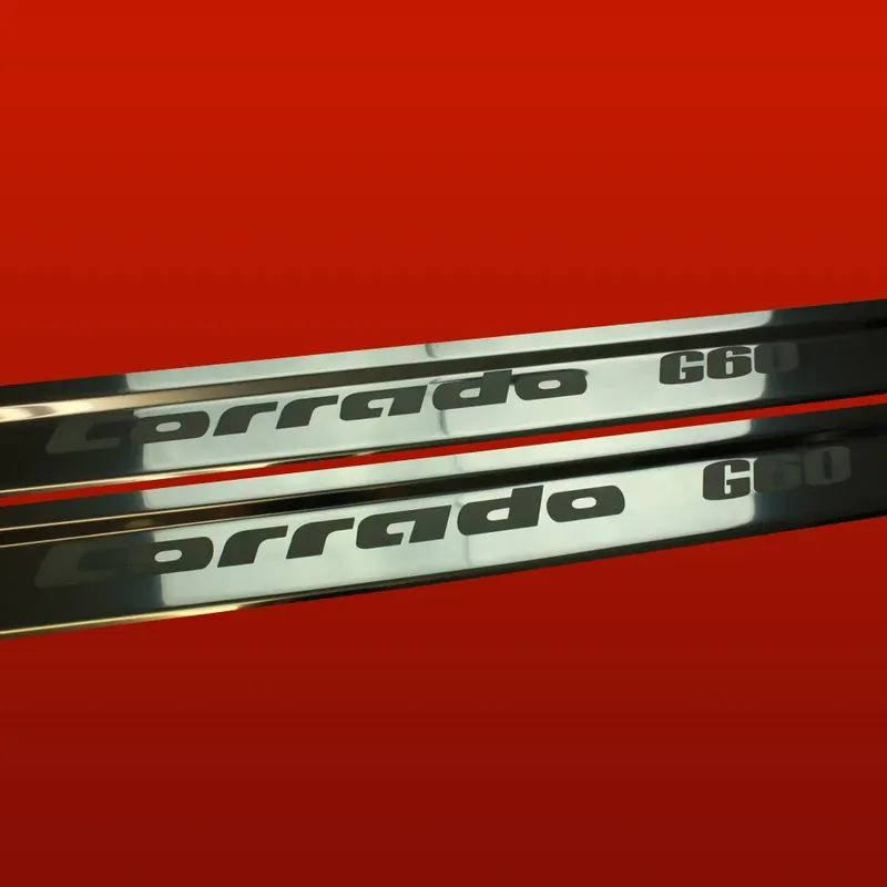 VOLKSWAGEN CORRADO Listwy progowe CORRADO G60 304 stal nierdzewna Wykończen Premium