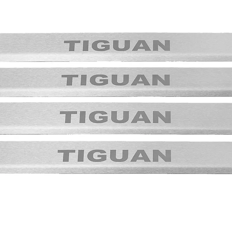 VOLKSWAGEN TIGUAN MK2 ALLSPACE Listwy progowe Matowe wykończenie Stal nierd Autentyczny