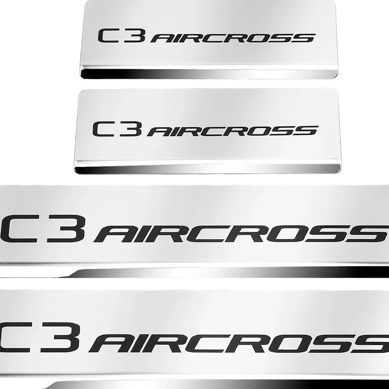 Autentyczny CITROEN C3 AIRCROSS Nakładki progowe ze stali nierdzewnej 304 Wykończenie p