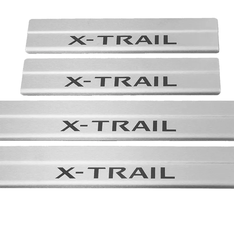 Ekspresowa dostawa NISSAN X-TRAIL MK3 T32 Nakładki progowe ze stali nierdzewnej 304, matowe cz