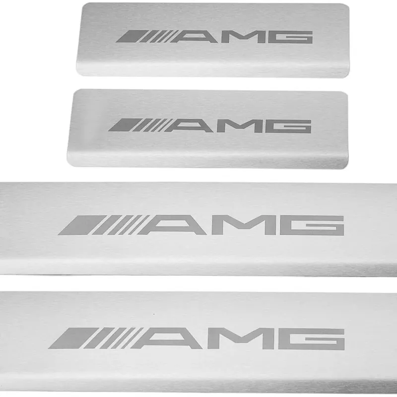 Promocja Nakładki progowe MERCEDES A W177 AMG Stal nierdzewna 304 Wykończenie matowe