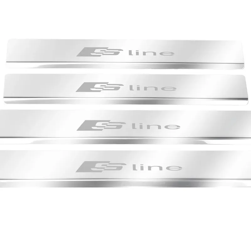 Wysoka jakość AUDI A6 C8 SLINE Nakładki progowe ze stali nierdzewnej 304, wykończenie poł