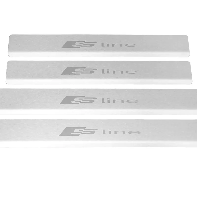 AUDI A6 C8 SLINE Listwy progowe Matowe wykończenie Stal nierdzewna 304 Popularny