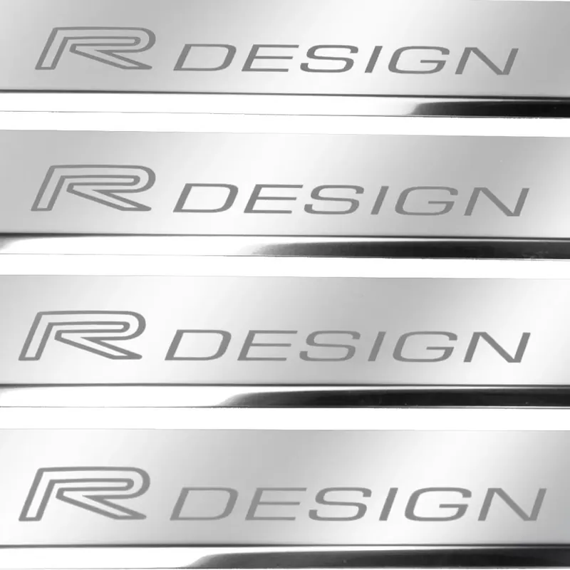 VOLVO XC90 MK2 Listwy progowe R DESIGN 304 Wykończenie połysk ze stali nier Oryginalny