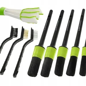 Promocja ZESTAW DETAILINGOWY 9 el. pędzelki szczotki ścierki szczotki