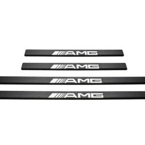 Nakładki progowe MERCEDES C W201 190E AMG Stal nierdzewna 304 Wykończenie C Oryginalny