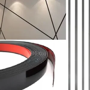 Listwa PŁASKA CZARNA BLACK TAŚMA DEKORACYJNA 0,9cm Premium