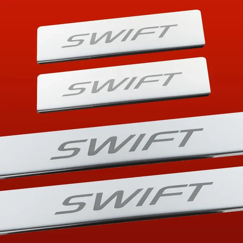 Darmowa dostawa SUZUKI SWIFT MK4 5-drzwiowe listwy progowe Wykończenie połysk ze stali nier