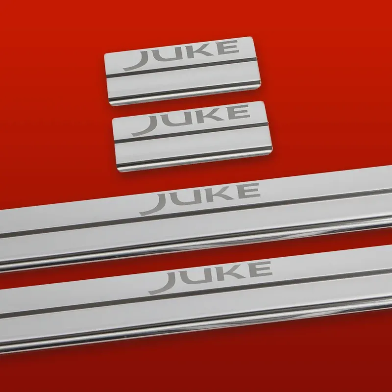NISSAN JUKE Prefacelift Nakładki progowe ze stali nierdzewnej 304 Wykończen Premium